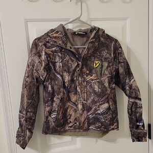 NWOT Blocker Outdoors Shield Rain Blocker Youth Camo Jacket Size S